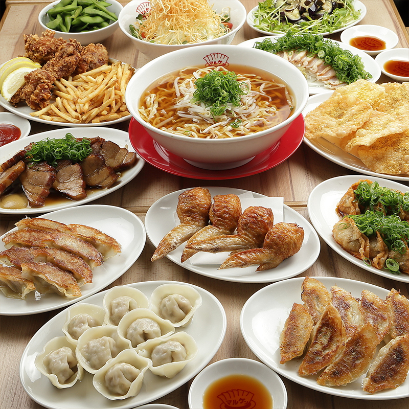 餃子を堪能♪5種の餃子が楽しめる14品マルケンコース！2時間飲み放題付き税込4400円ポッキリ★